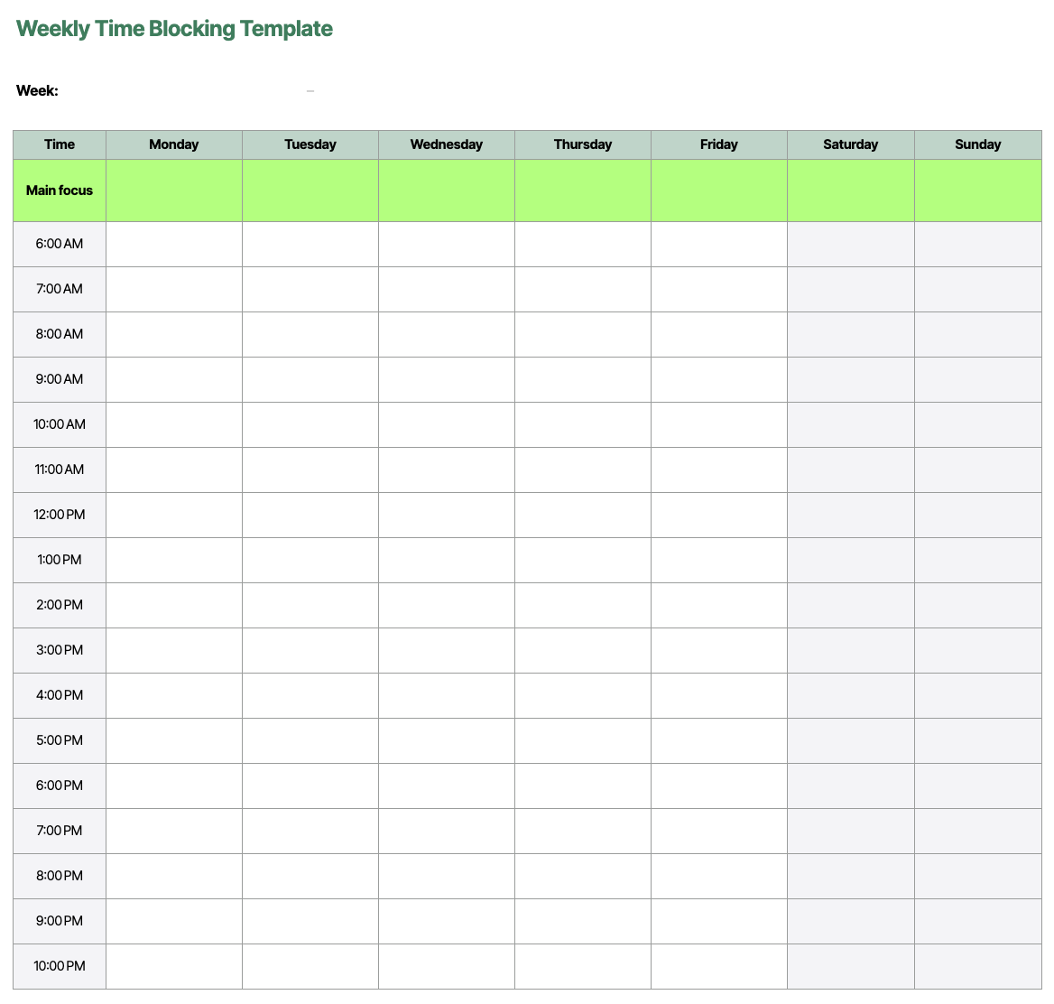 Timlist Timelister Måned Mal PDF Gratis